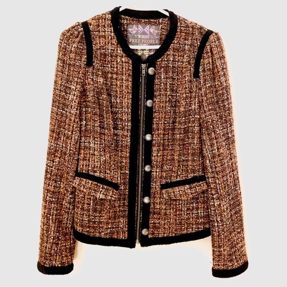 Free People Jackets & Blazers - Free People Tweed Jacket